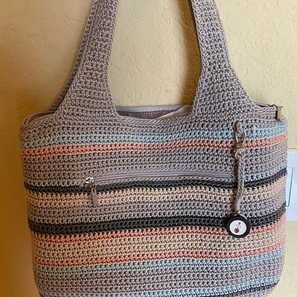 Handbags - sale!Hand-crocheted and durable, Features a main compartment sipper